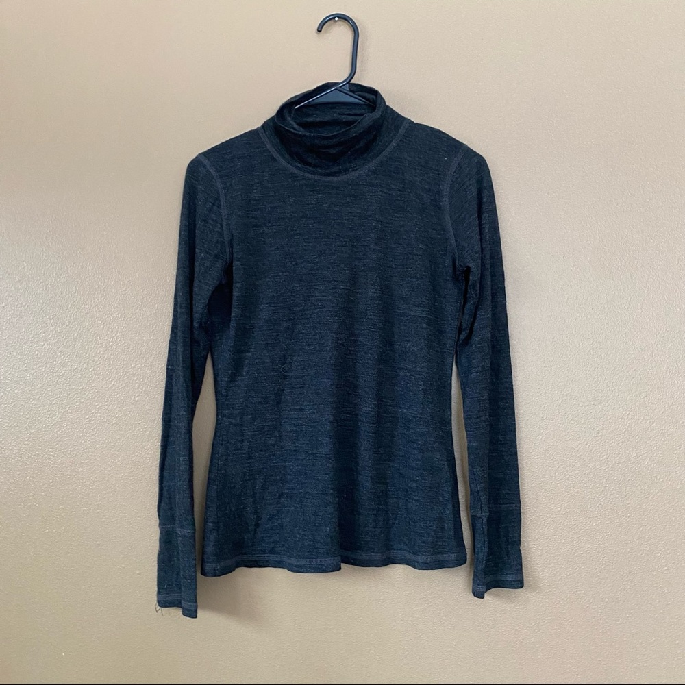 Prana turtleneck, dark gray, medium